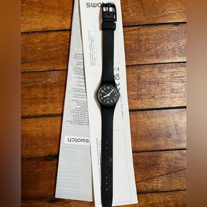 Lady Black Single Swatch Watch